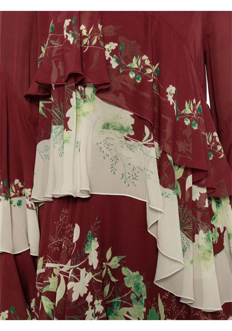 Abito Naiad a fiori in bordeaux La double j - donna LA DOUBLE J | DRE0858RE02